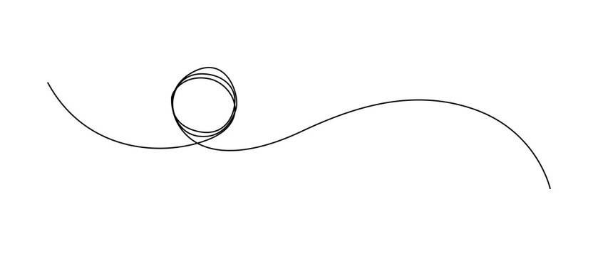 Continuous Line Loop Swirl Divider