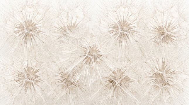 Full fluffy dandelion seed head, delicate blowball isolated on white background