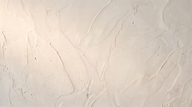A textured beige background made of Venetian plaster with barely visible cracks; a decorative wall surface made of mortar for a modern design. AI generated.