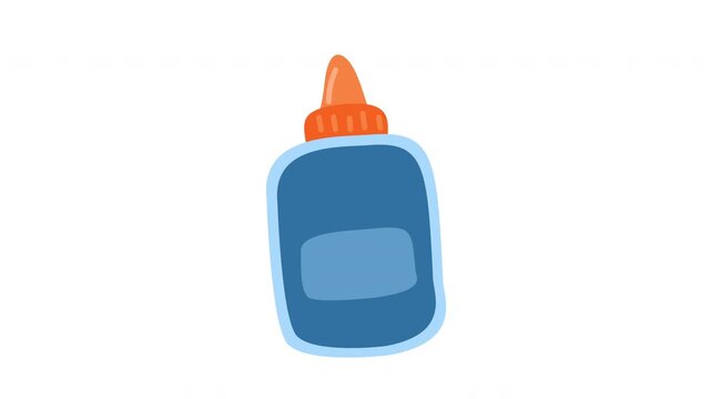 glue bottle, craft illustration stationery