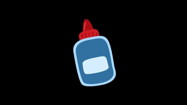 glue bottle, craft illustration