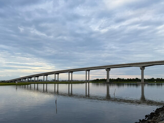 Fototapeta premium SC Little River Intercoastal Waterway Bridge Cool 2026