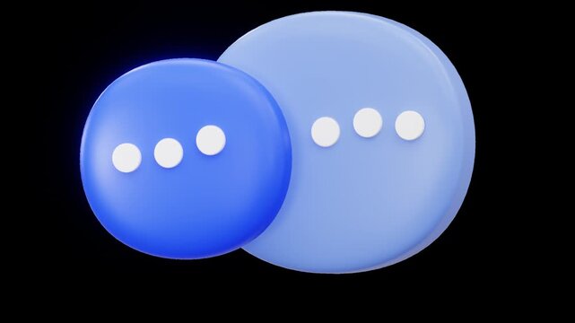 Online Messaging Chat Bubble Typing 