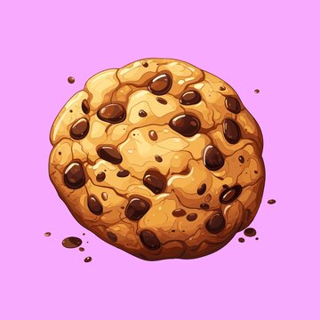 Chocolate Chip Cookie Illustration