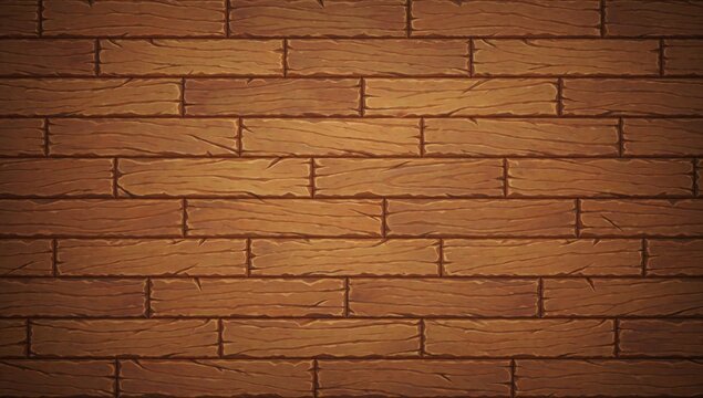 Close-up brick wall bricks arranged horizontal pattern each having different color texture colors range light