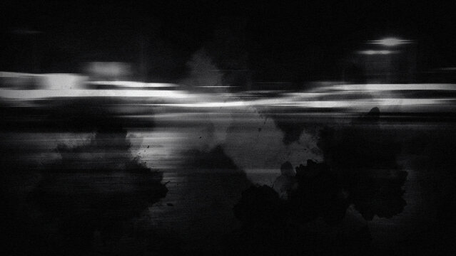 Grainy low light night scene of a suburban street with blurred lights grainy texture night photography dark landscape grainy photo street illumination abstract night