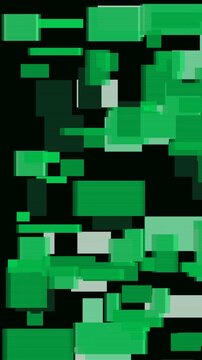Matrix green on black frame stutter dropout animation, abstract glitch motion background with no text, vertical 9:16