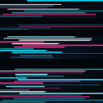 Cyan and magenta on black interlace comb tearing animation, abstract glitch motion background with no text, square 1:1