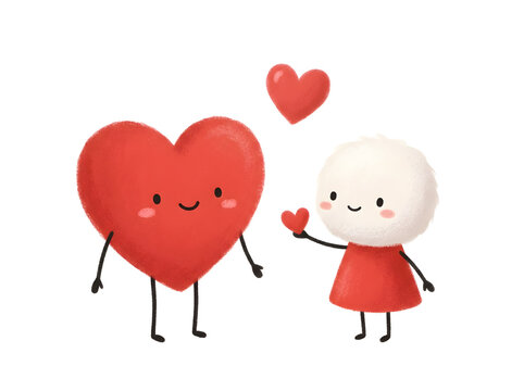 Cute Heart Love Cartoon
