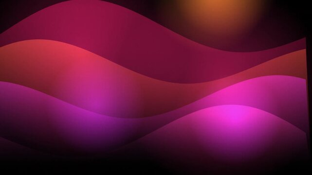 Abstract waves shift and morph across a dark gradient background