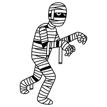 ハロウィンのミイラ男