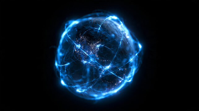 Global Digital Network Surrounding Planet Earth in Space