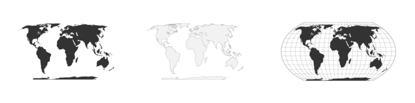 New world map. New UN Map of the world