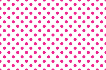 texturised Deep Pink colour polka dots pattern over crimson White colour useful as a background. © Pisan