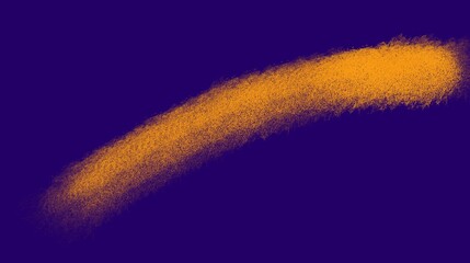 Fototapeta premium Abstract Orange Brush Stroke Digital Painting On Purple Background