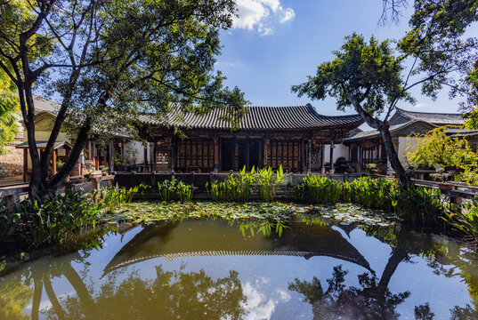 The landscape of Zhu Family Garden in Jianshui, Yunnan Province