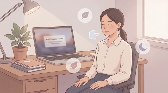 Workplace Mental Health Awareness and Corporate Wellness Concept
