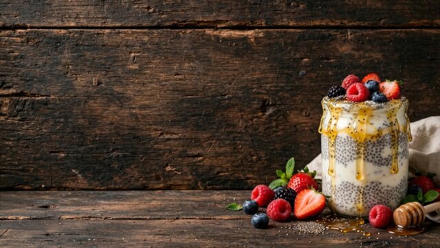 Smoothie Bowl with Banana Berries and Seeds Alternate Healthy Breakfast View 84 Photography