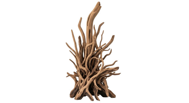 Intricate natural driftwood piece with multiple branches and roots, ideal for aquarium or terrarium decoration.