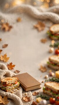 Cozy Autumn Sandwich Food Photography for National Sandwich Day Photography