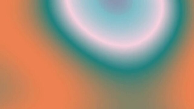 Abstract Color Blurred Swirl in Soft Orange and Teal Setting