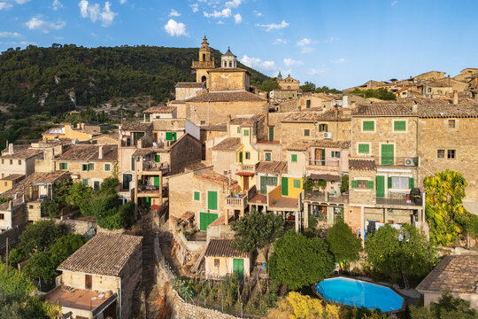 Valdemossa townscape at Sunrise in Mallorca, Spain