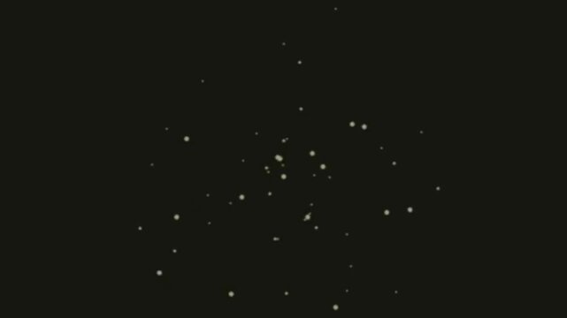 Floating Dots in Dark Night Sky Observing Subtle Lights