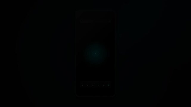 Ai smartphone interface digital screen animation