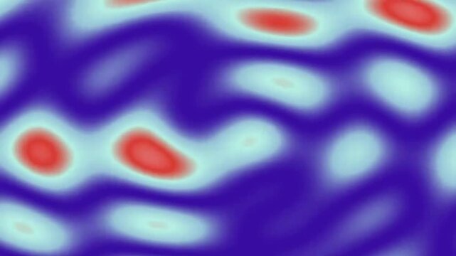 Biological Cells in Pink Fluid Observed Moving In Slow Motion
