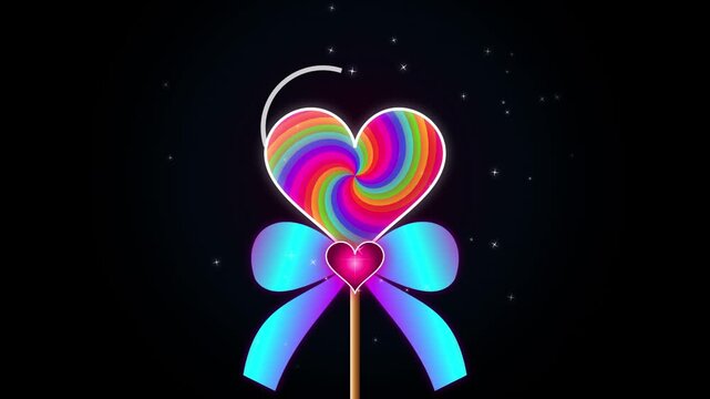 Colorful Spiral Candy Motion Background Animation