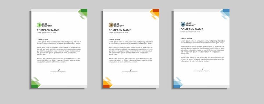 modern corporate letterhead template design