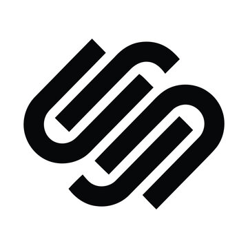  Squarespace CMS icon for website building, content management, and online business, ideal for web design, digital marketing, and branding projects.
