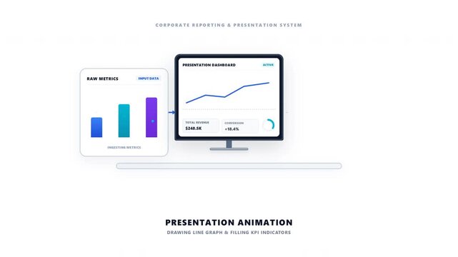 Business Presentation with Data Analytics and Strategic Performance Dashboard