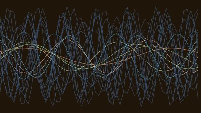 Motion Waves Visualizing Abstract Signals in Dark Background