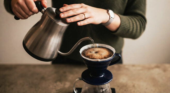 coffee maker in the morning