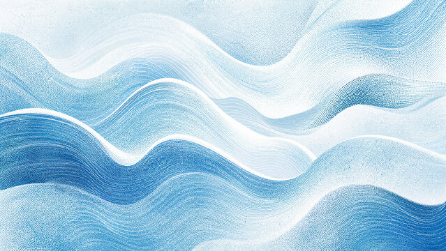 Glacier Wave Map Halftone Texture With Icy Wave Contours And Fine Raster