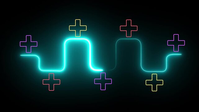 Positive things and personal development concept. Motion graphics of growth mindset, opportunities and emerging market. Animation of positive thinking path way. 