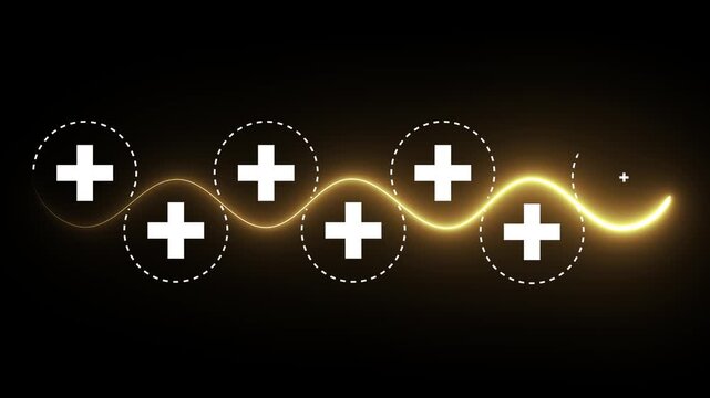 Positive things and personal development concept. Motion graphics of growth mindset, opportunities and emerging market. Animation of positive thinking path way. 