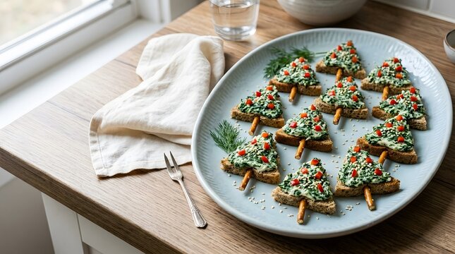 Delicious freshly baked Christmas cookies and treats perfectly represented
