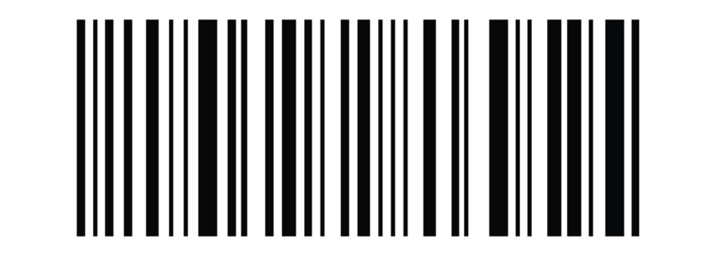 Barcode vector set with fake UPC codes. Sample product barcode labels, retail scanner symbols and mockup barcode collection isolated on white background.