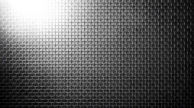 Abstract grayscale gradient background with a bright light flare illuminating a textured surface