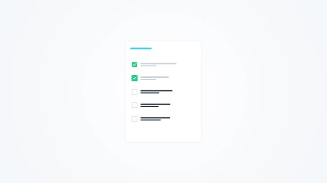 Minimalist Checklist Icon for Business Task Planning