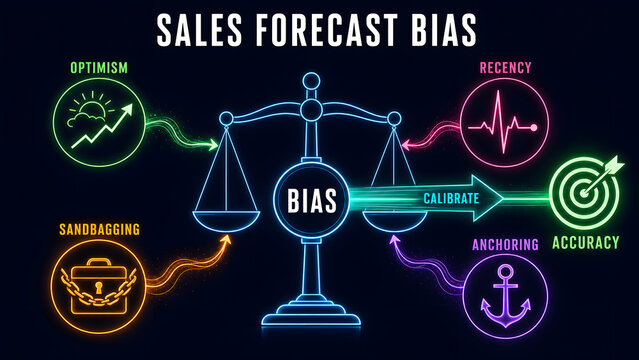 Sales Forecast Bias from Optimism, Recency and Anchoring