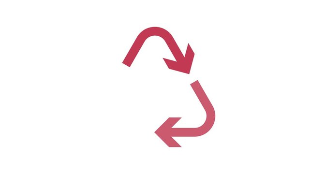 recycle arrows triangle environment ecology zero waste symbol video