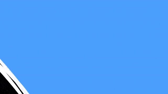 Hand Drawn Diagonal Scribble Line Transition Overlay Blue Screen Matte Wipe Animation