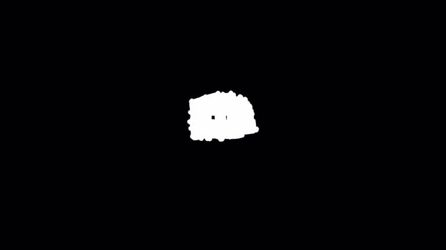 Hand Drawn Scribble Frame Border Overlay Animated 2D Motion Graphic Video Element