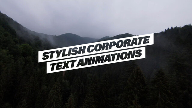 Stylish Corporate Text Animations