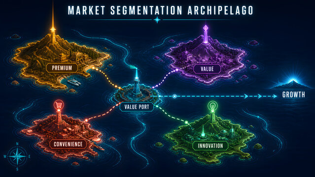 Market Segmentation Archipelago Maps Customer Needs Value and Growth