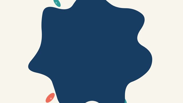 Premium 2D cartoon ink splash wipe transition animation.