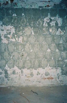 Weathered Texture of an Exposed Concrete Wall